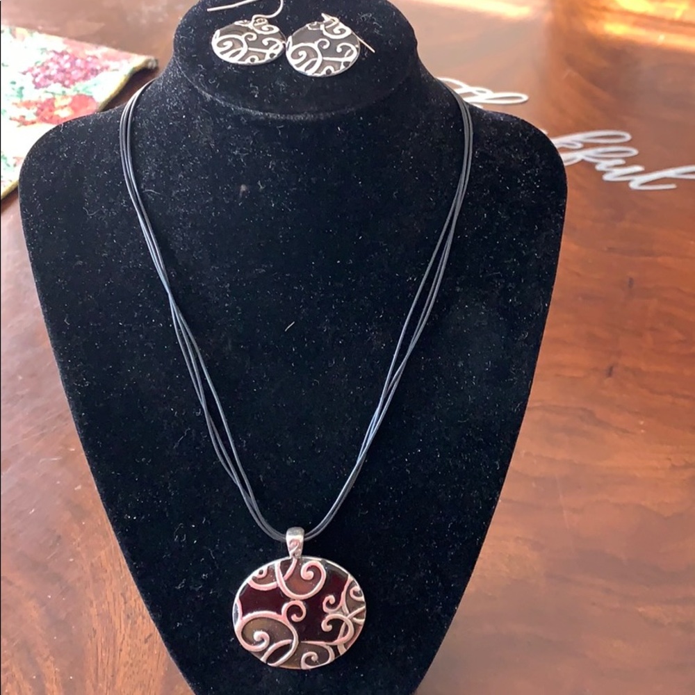 Necklace with earrings